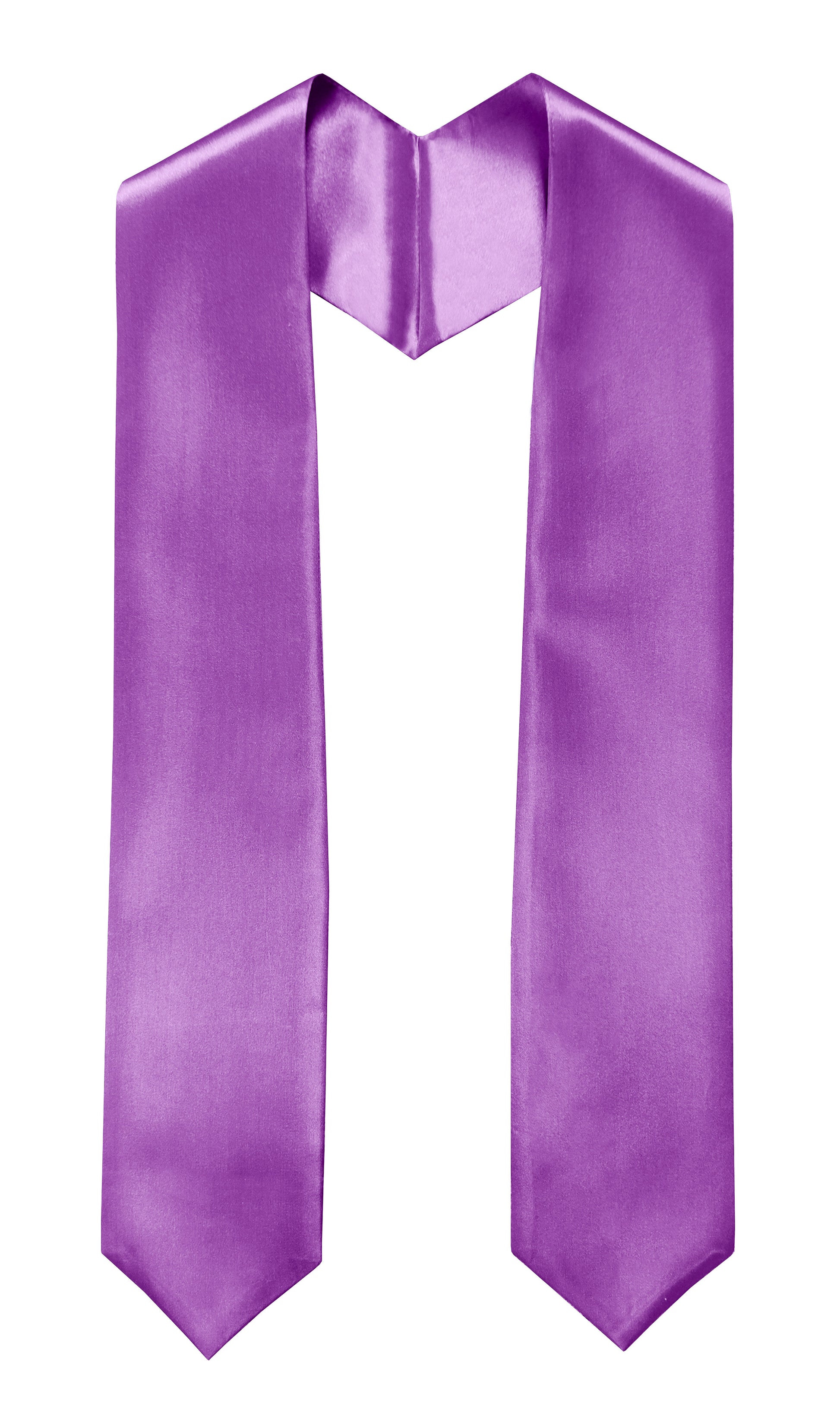 Adult Plain Graduation Stole 60” Unisex in Various Colors-CA graduation