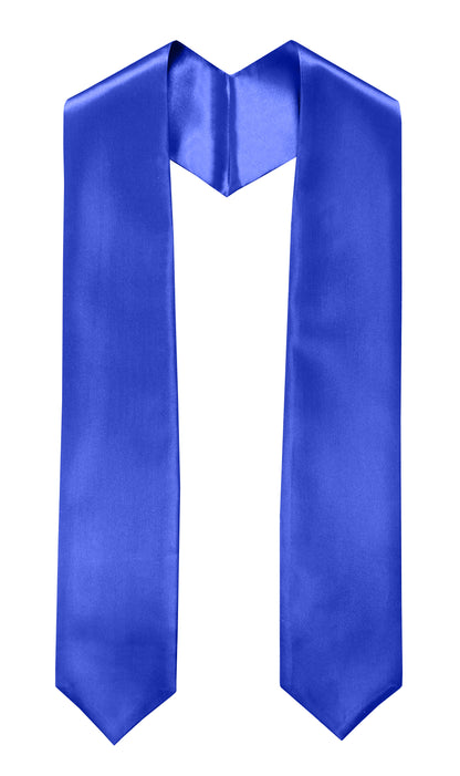 Adult Plain Graduation Stole 60” Unisex in Various Colors-CA graduation