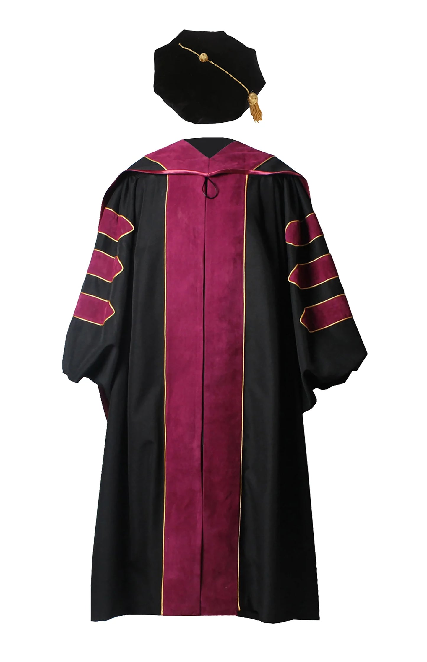 Deluxe Doctoral Graduation Gown/Doctoral Hood/ Doctoral Tam Package-CA graduation