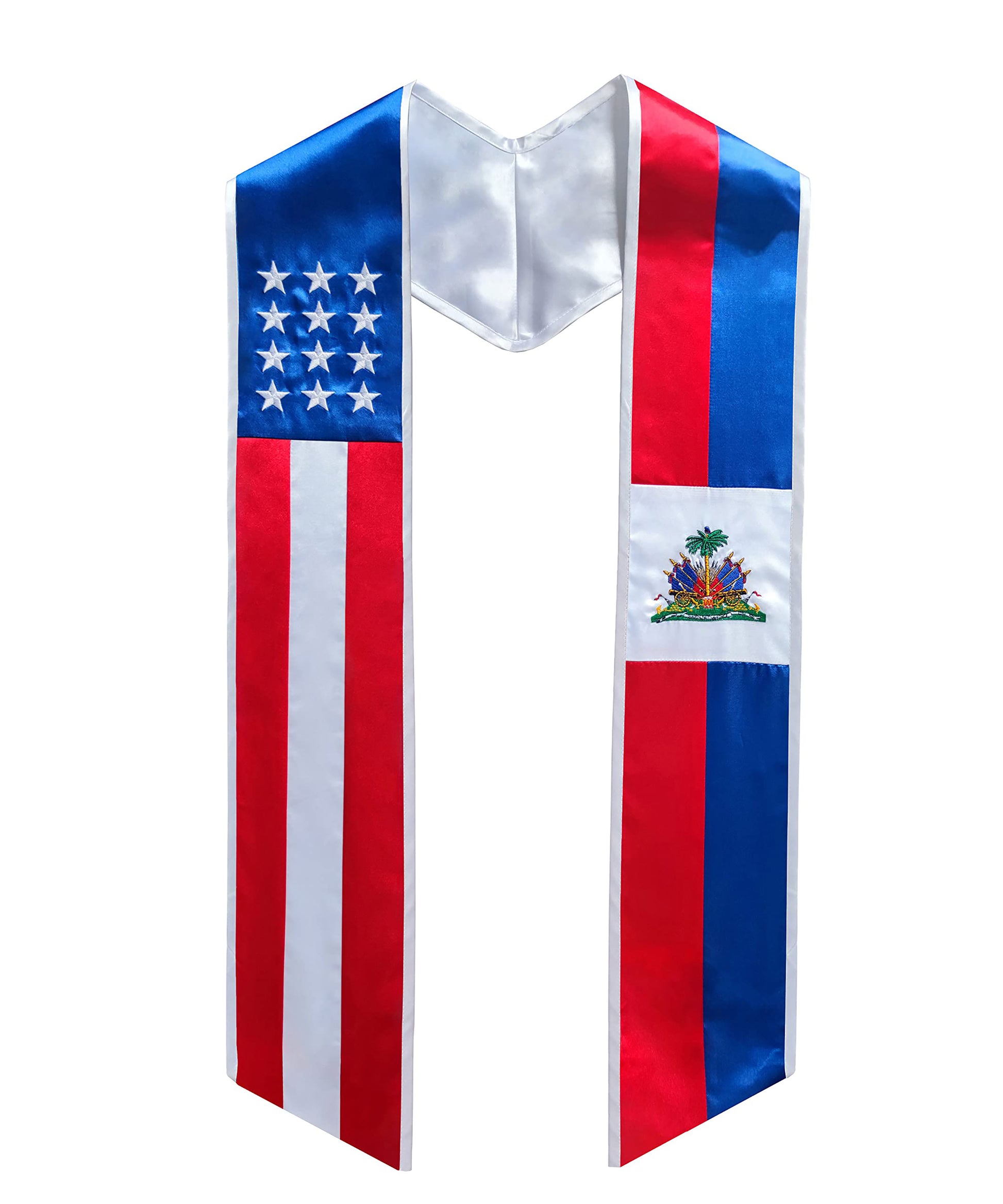 Country Flag Graduation Stole 72” for International Students Unisex-CA graduation