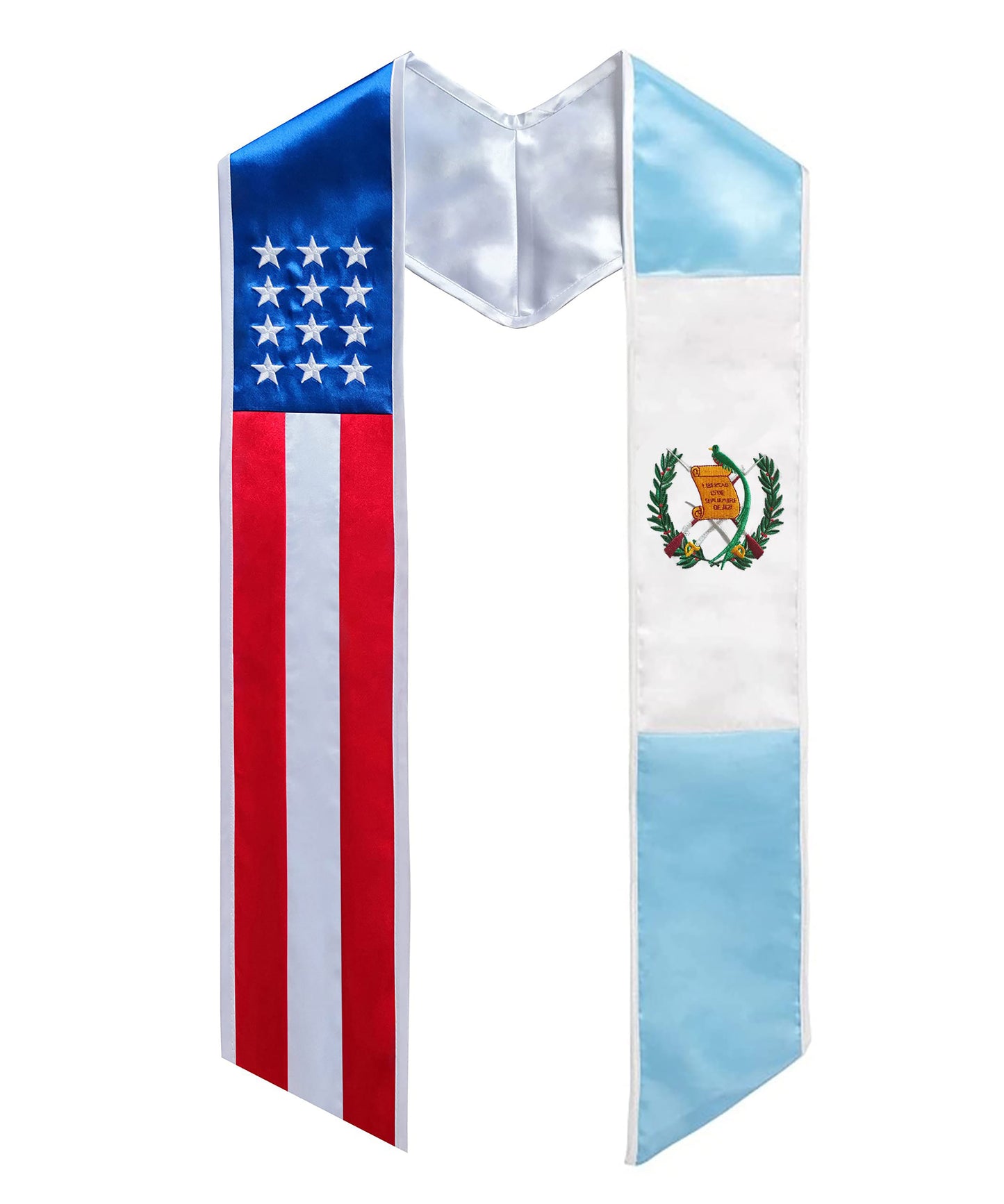 Country Flag Graduation Stole 72” for International Students Unisex-CA graduation