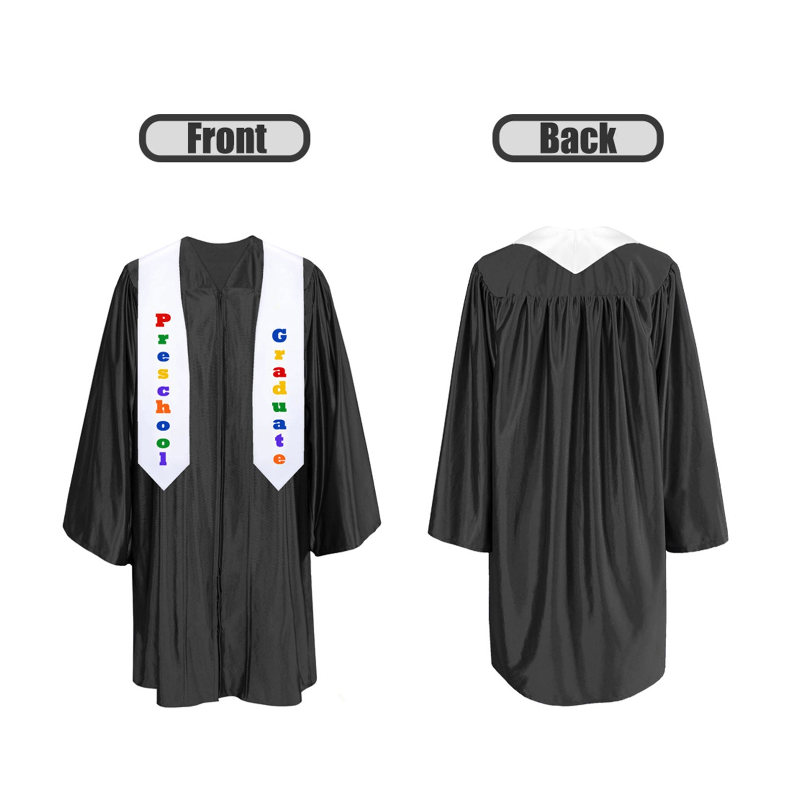 Shiny Kindergarten Graduation Attire, Cap, Stole & Diploma Package