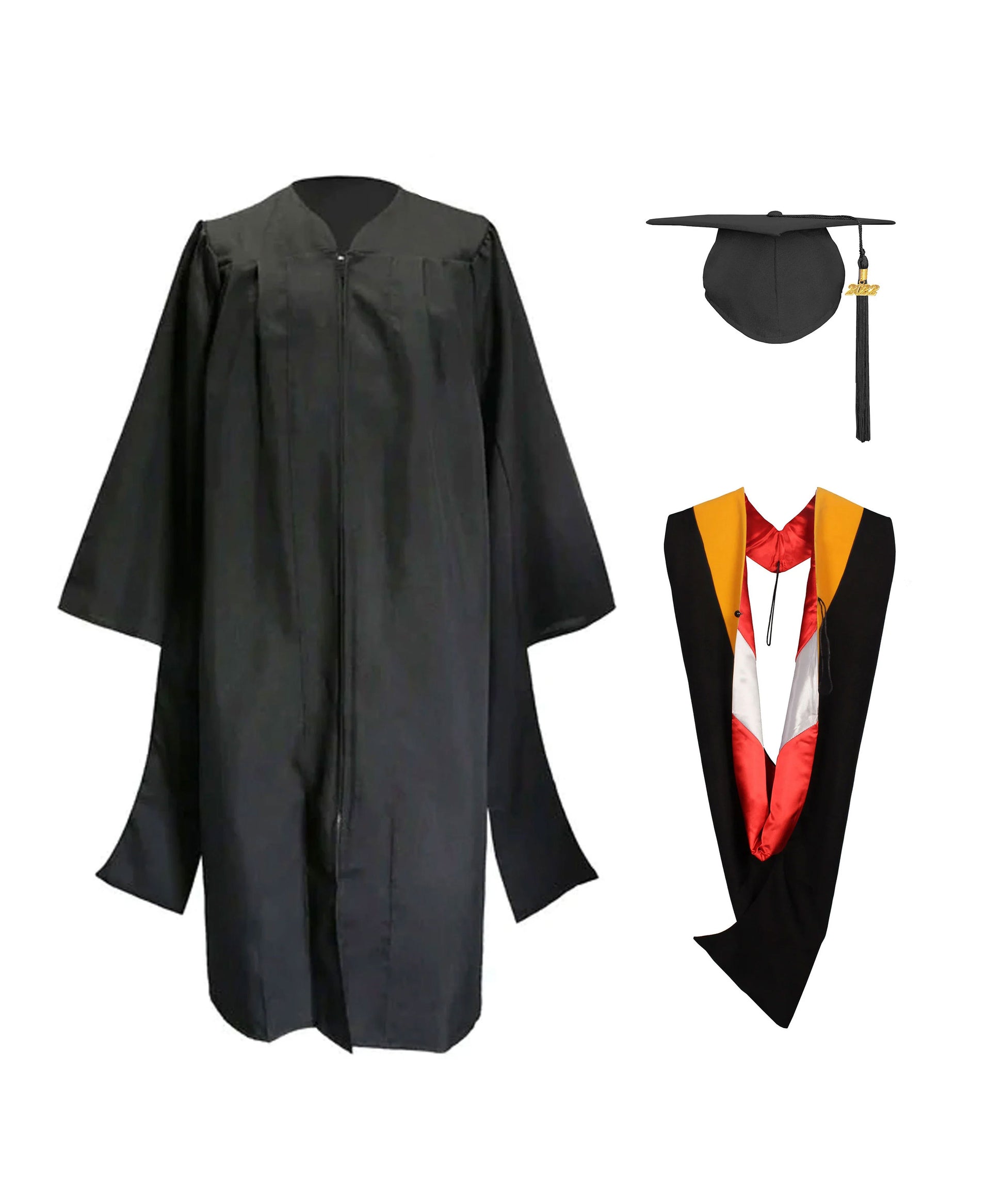 Classic Master Graduation Gown&Master Graduation Hood in Various Color | university regalia-CA graduation