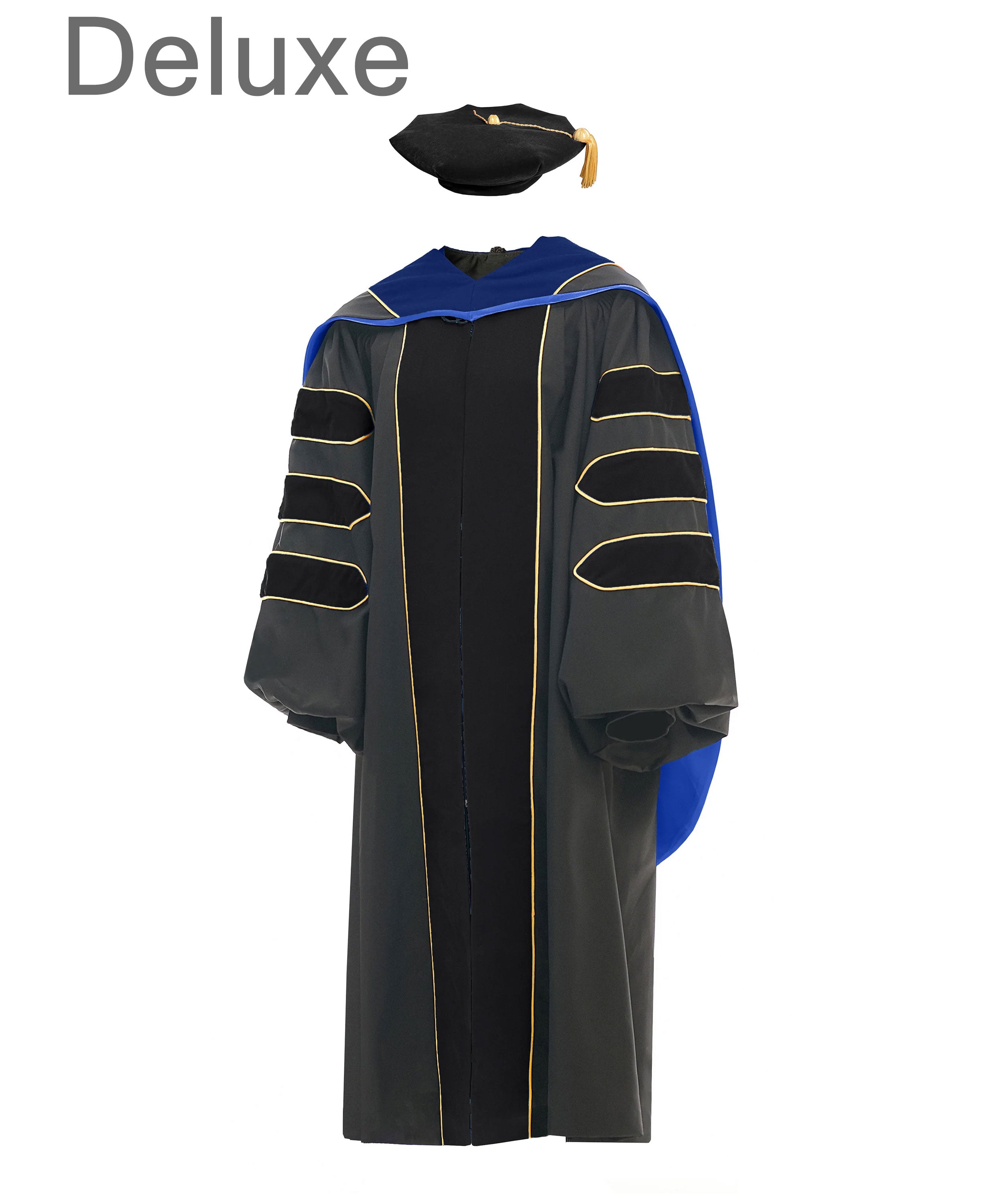 Deluxe Doctoral Graduation Gown / Doctoral Hood/ Doctoral Tam Package ...