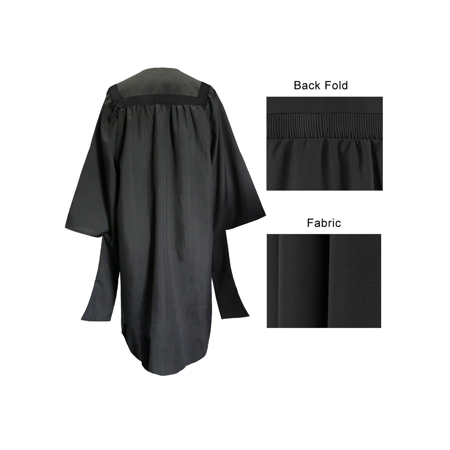 Deluxe Master Graduation Gown | university gown | university regalia-CA graduation