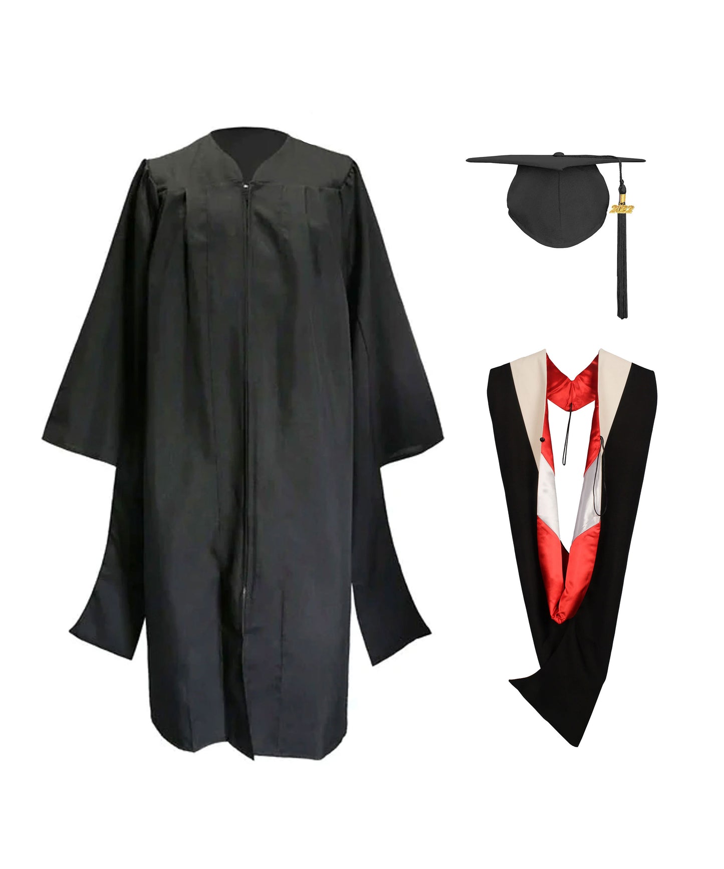 Classic Master Graduation Gown&Master Graduation Hood in Various Color | university regalia-CA graduation