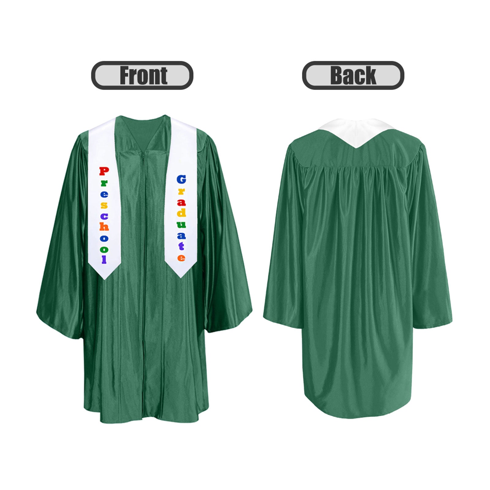 Shiny Kindergarten Graduation Cap, Gown, Stole & Diploma Package-CA graduation