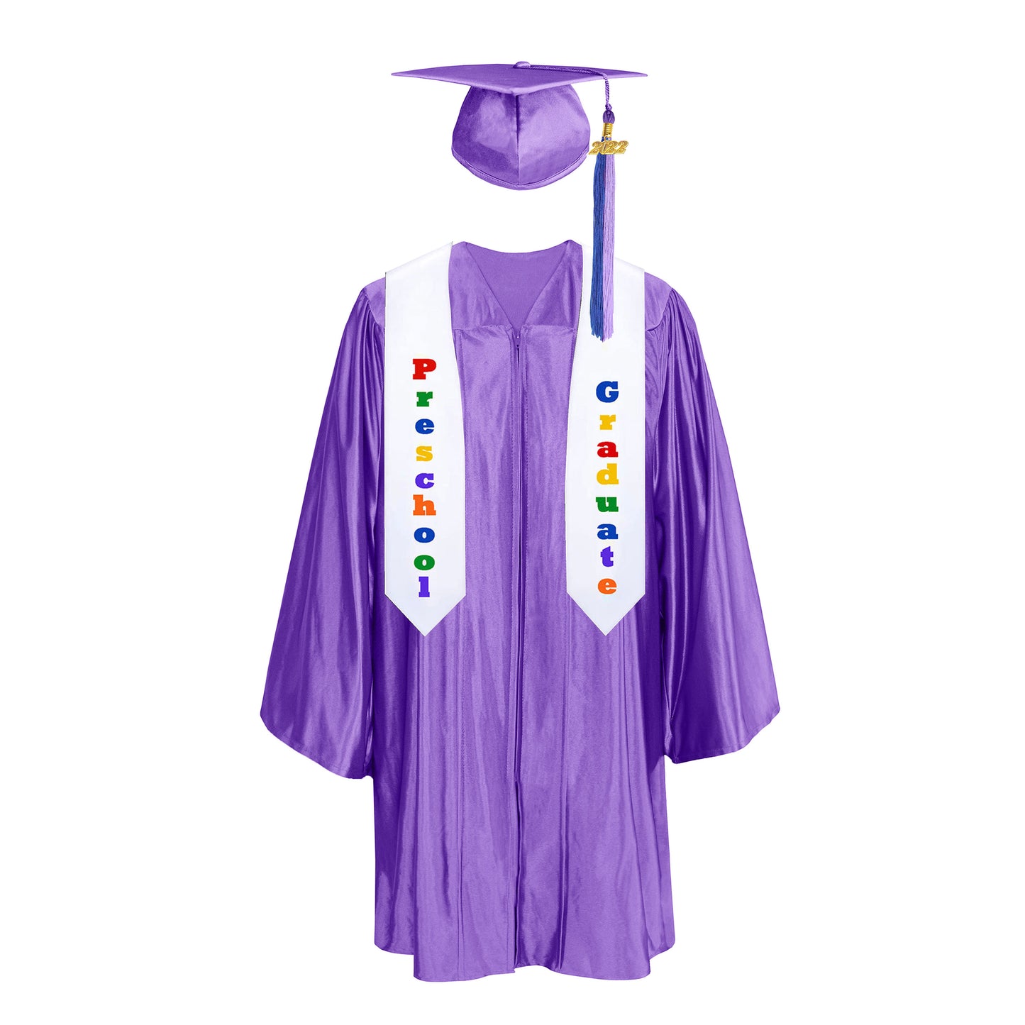 Preschool Kids Graduation Gowns Kindergarten Graduation Uniform Gowns And Caps with Colorful tassels-CA graduation