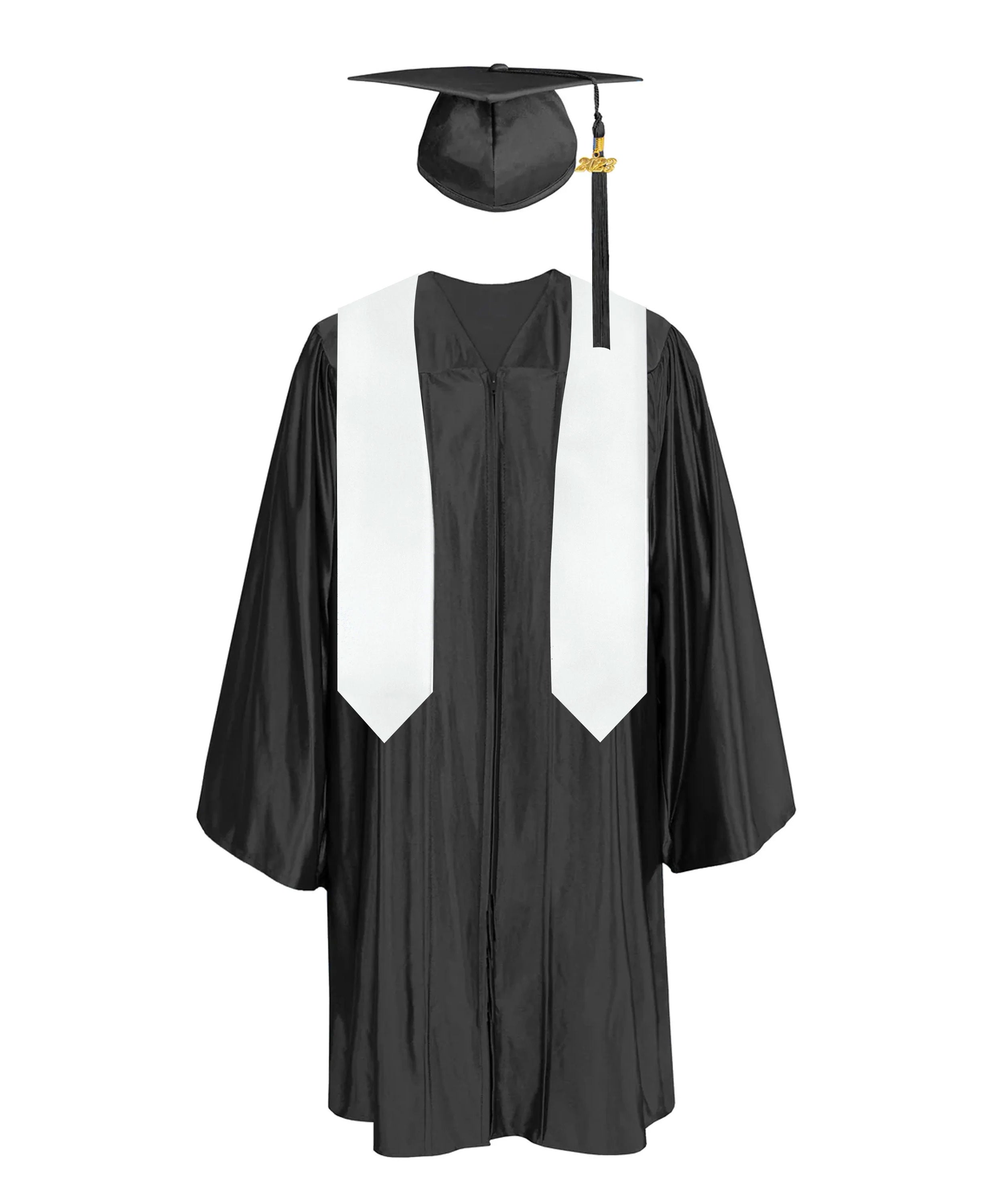 Plain Graduation Stole 50 Length Preschool Kids Graduation Gowns Kindergarten Graduation Uniform Gowns and Caps