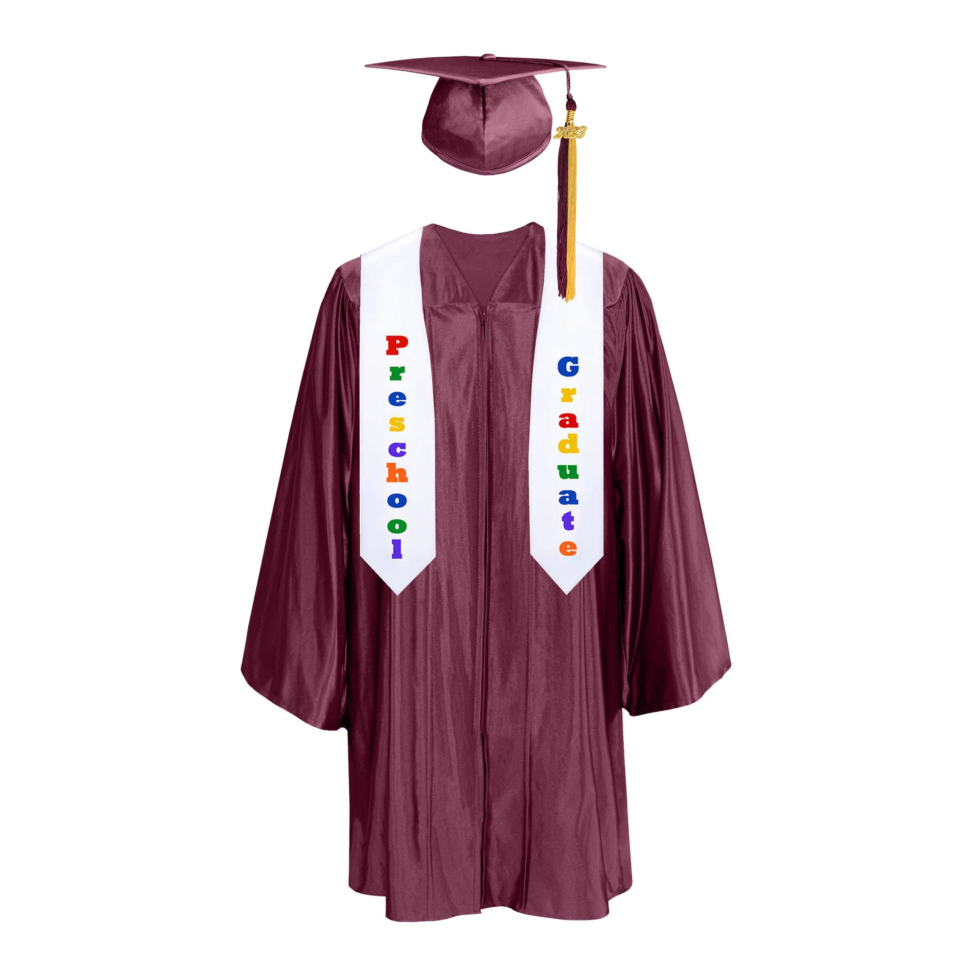 Preschool Kids Graduation Gowns Kindergarten Graduation Uniform Gowns And Caps with Colorful tassels-CA graduation