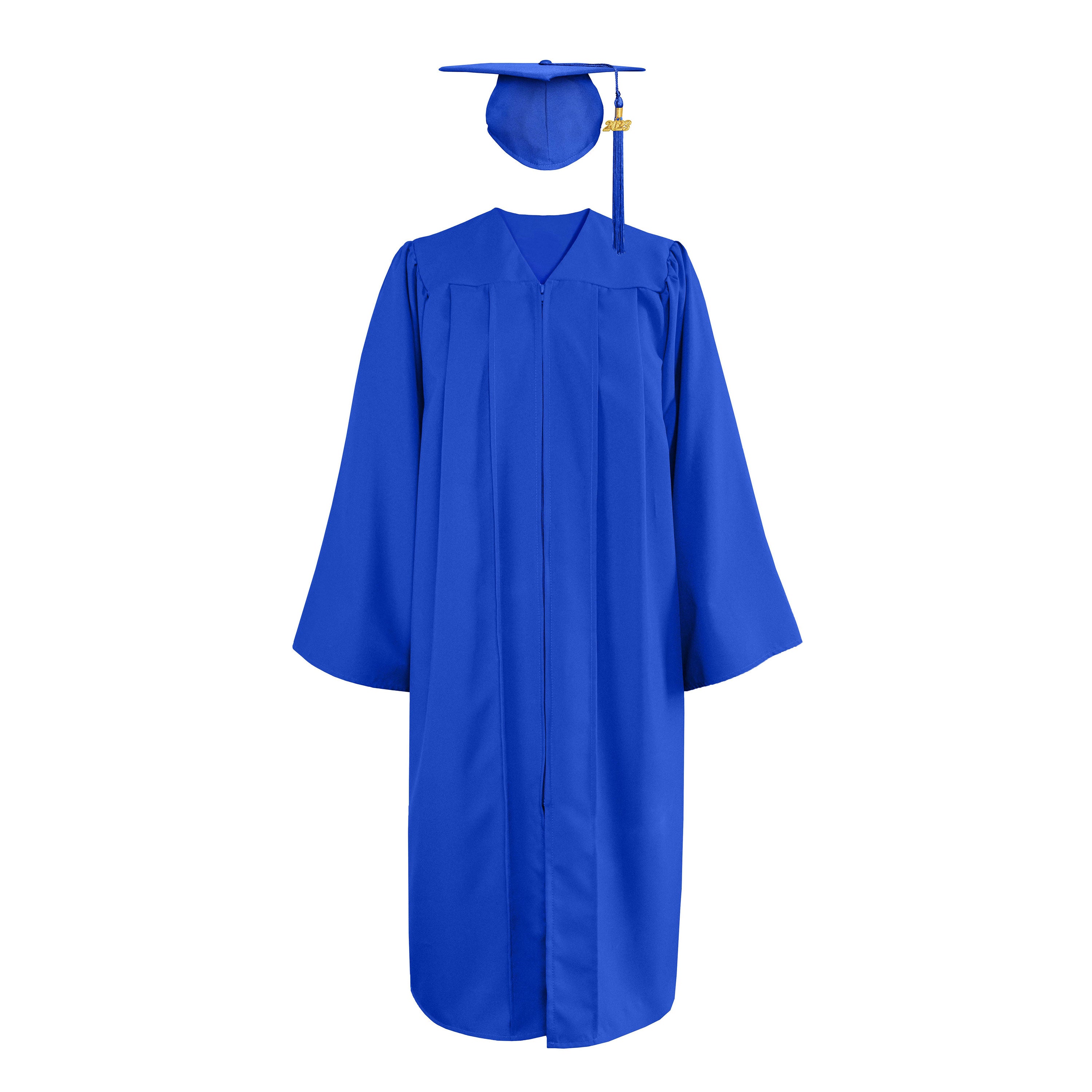 Matte Graduation Cap and Gown with Tassel 2024 2025 for Middle High School CA Graduation CA graduation