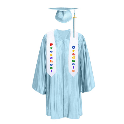 Preschool Kids Graduation Gowns Kindergarten Graduation Uniform Gowns And Caps with Colorful tassels-CA graduation