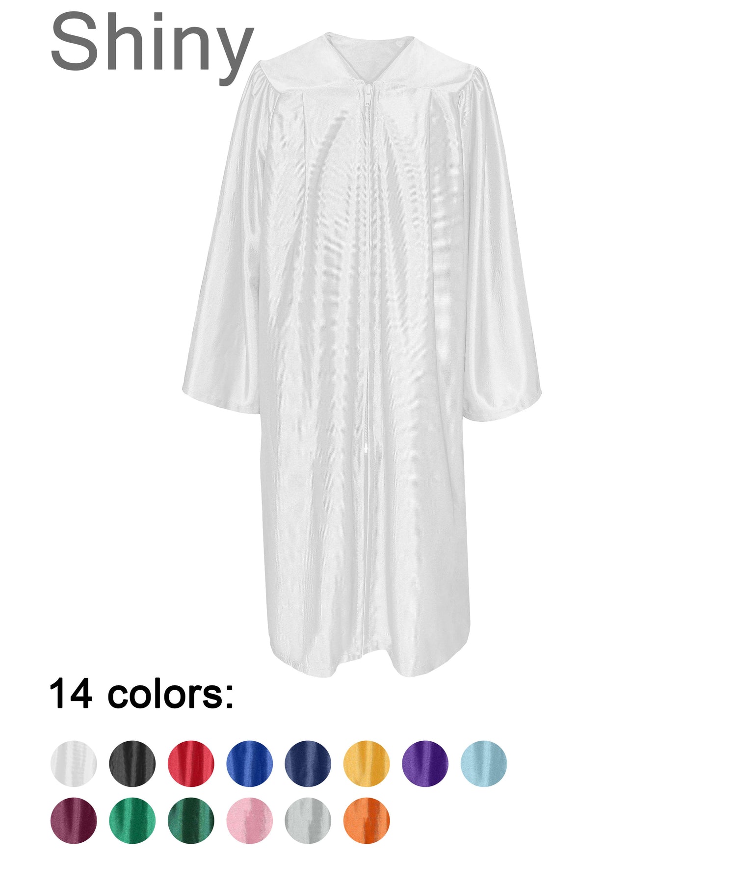 Choir Robe for Church | Shiny Graduation Gown for School | Baptism Confirmation Choir Costume-CA graduation