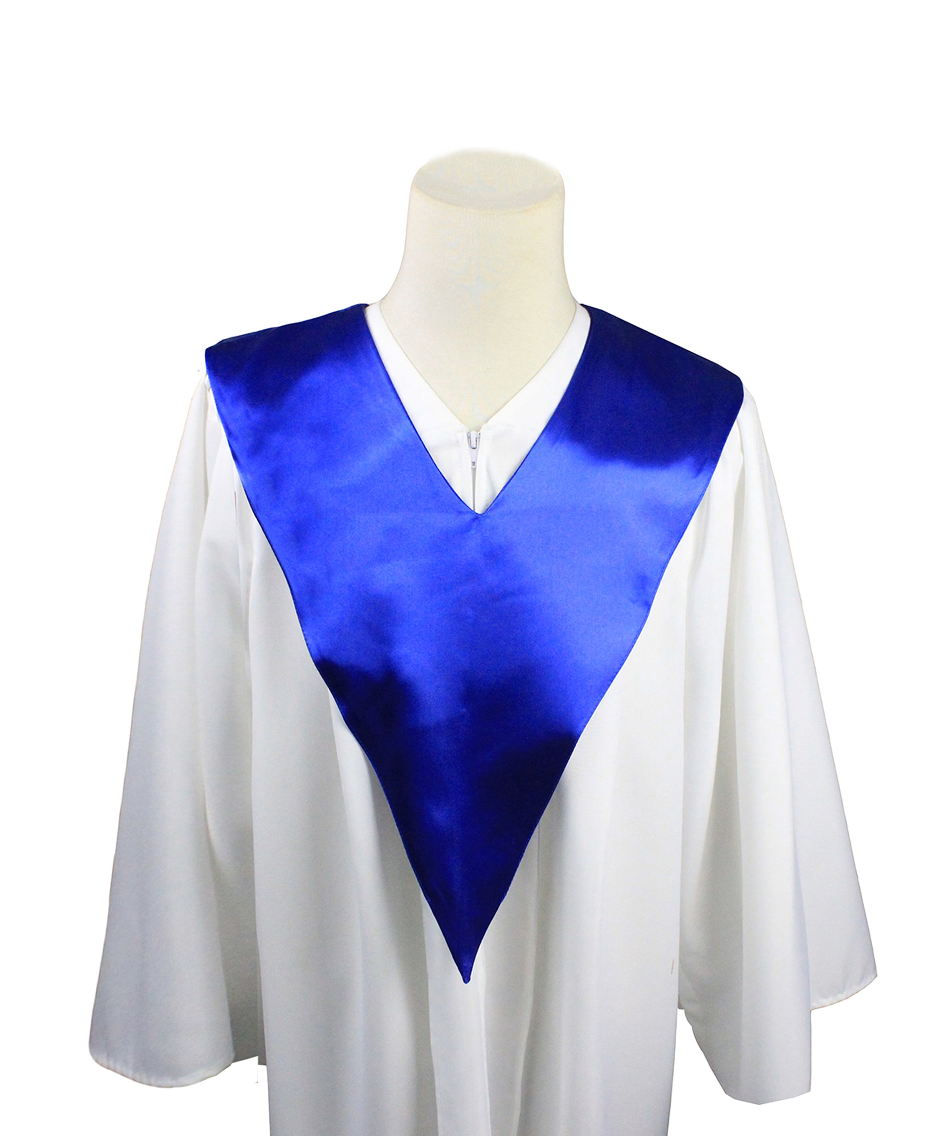 Traditional One Color V Stoles -Rich Colors Available-CA graduation